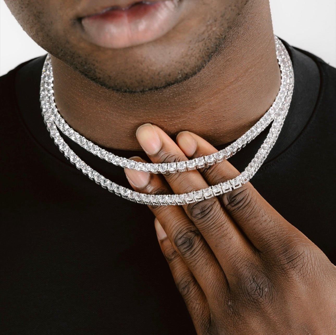 WHITE GOLD Tennis Chain