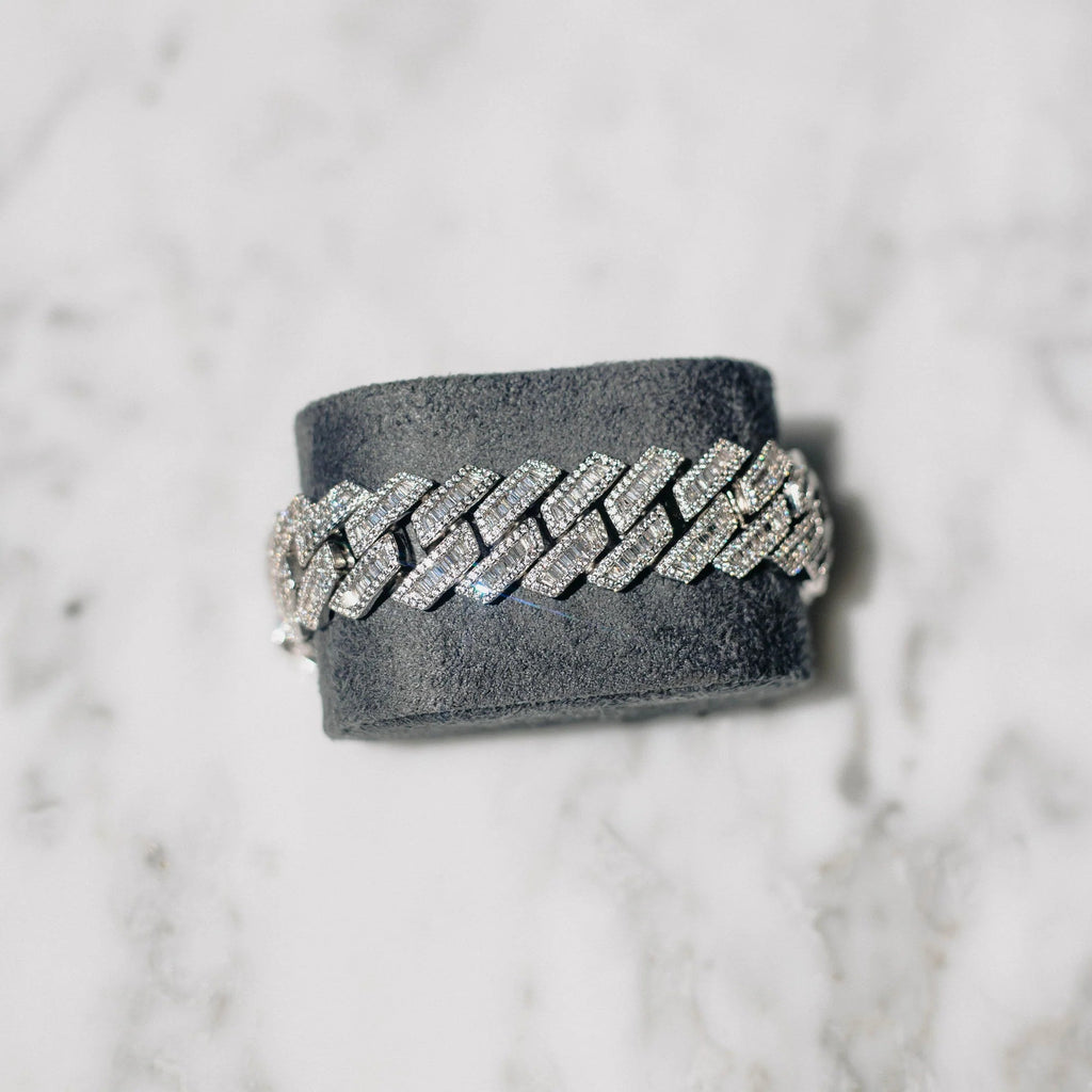 Baguette Kingdom Cuban Link (White Gold) image 2