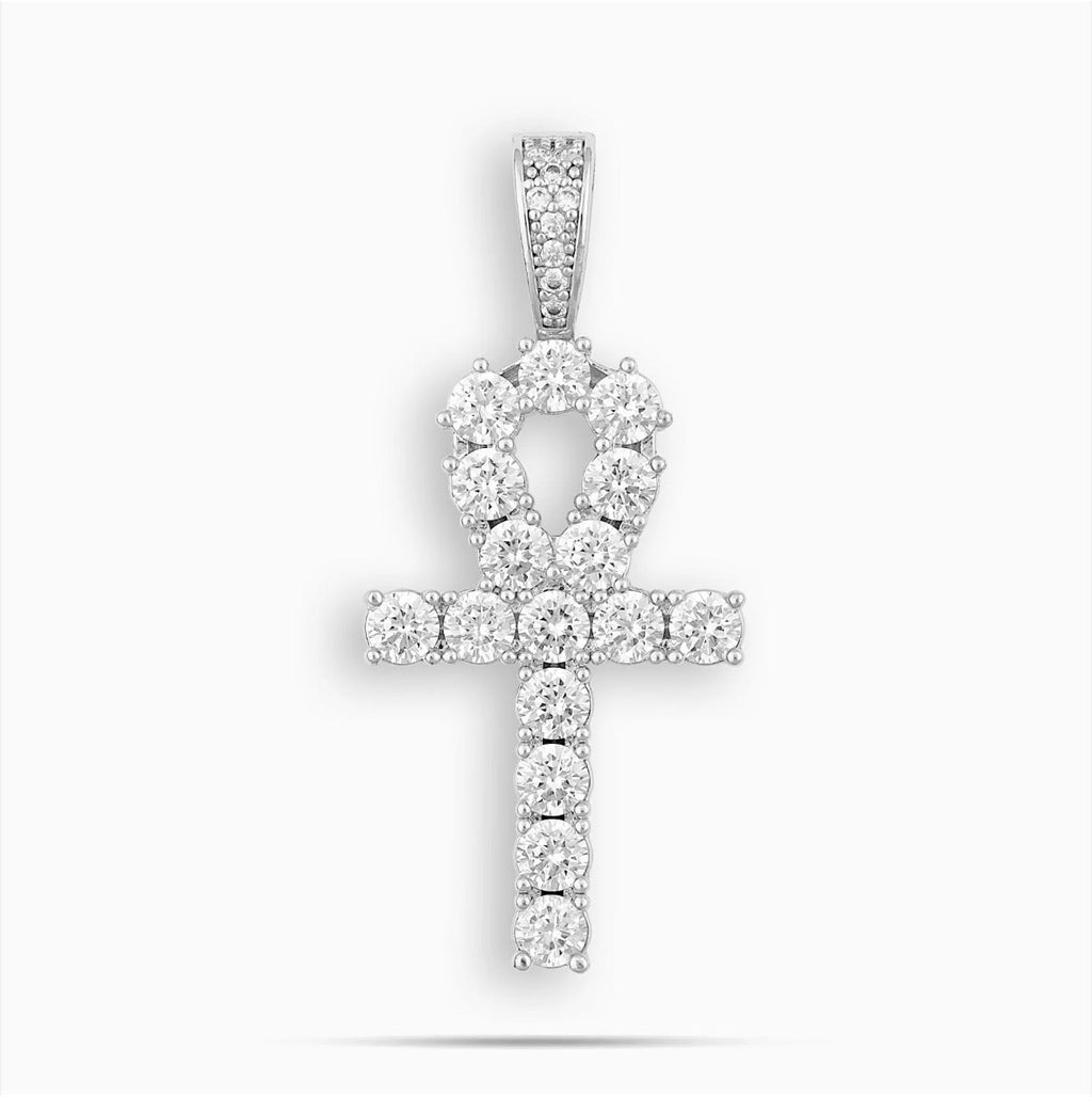 White Gold Ankh Pendant image 0