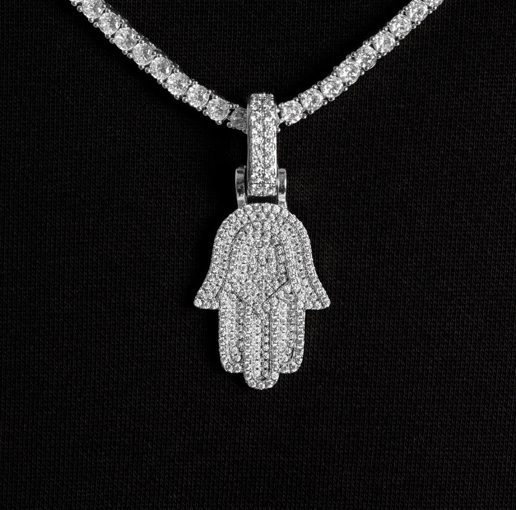 Hamza Pendant (White Gold) image 1