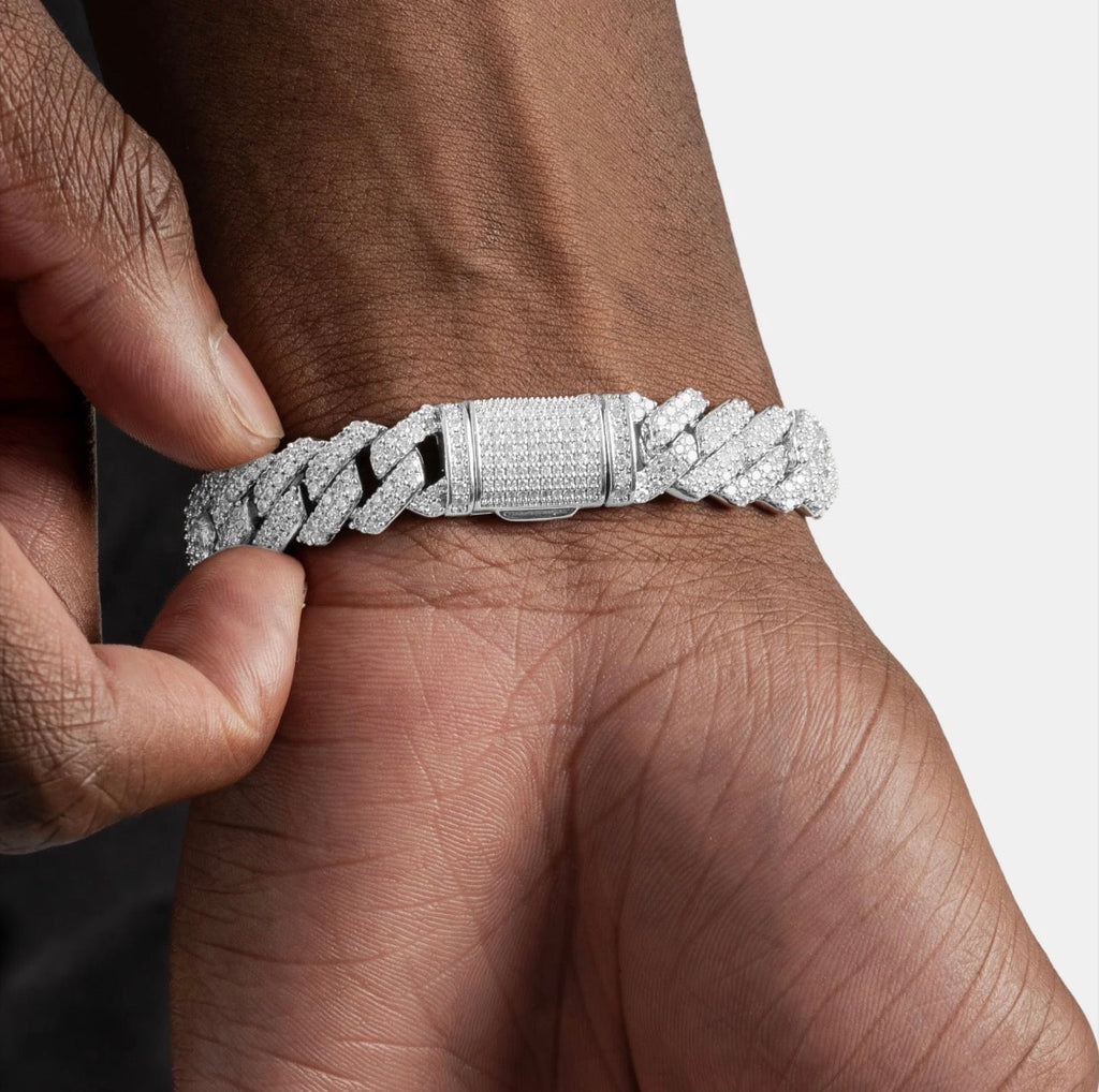 Kingdom Cuban Link Bracelet (White Gold) image 1