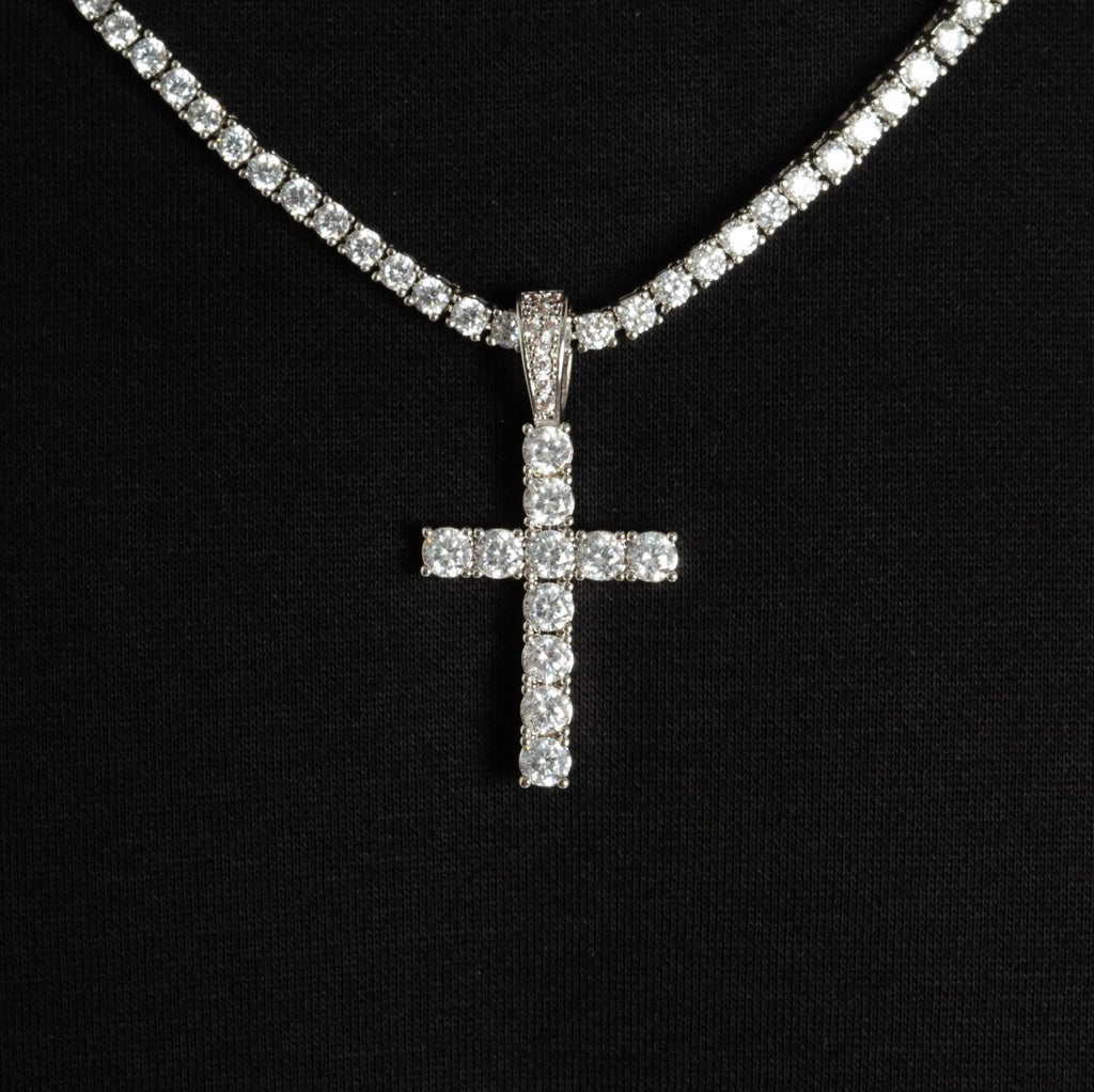 White Gold Cross Pendant