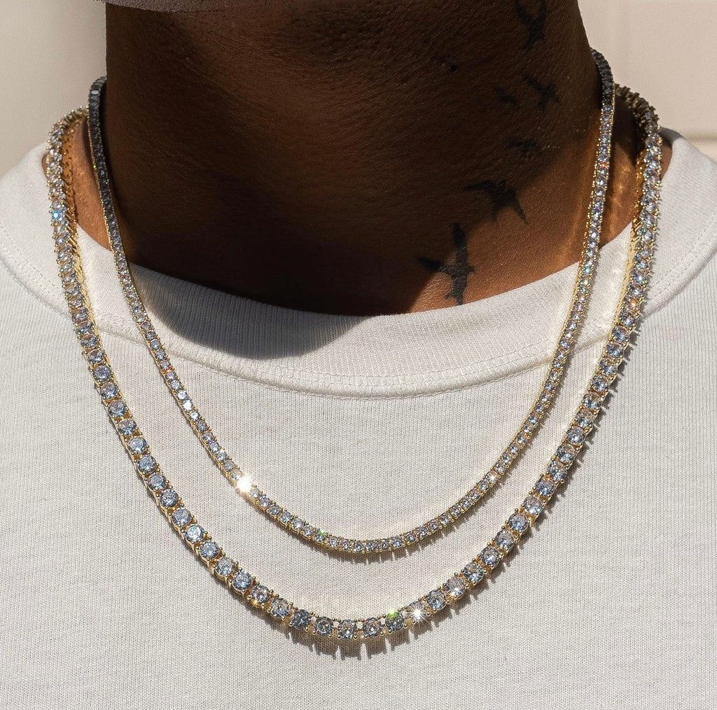 Kingdom Tennis Chain + FREE Jesus Pendant  (Gold) image 8