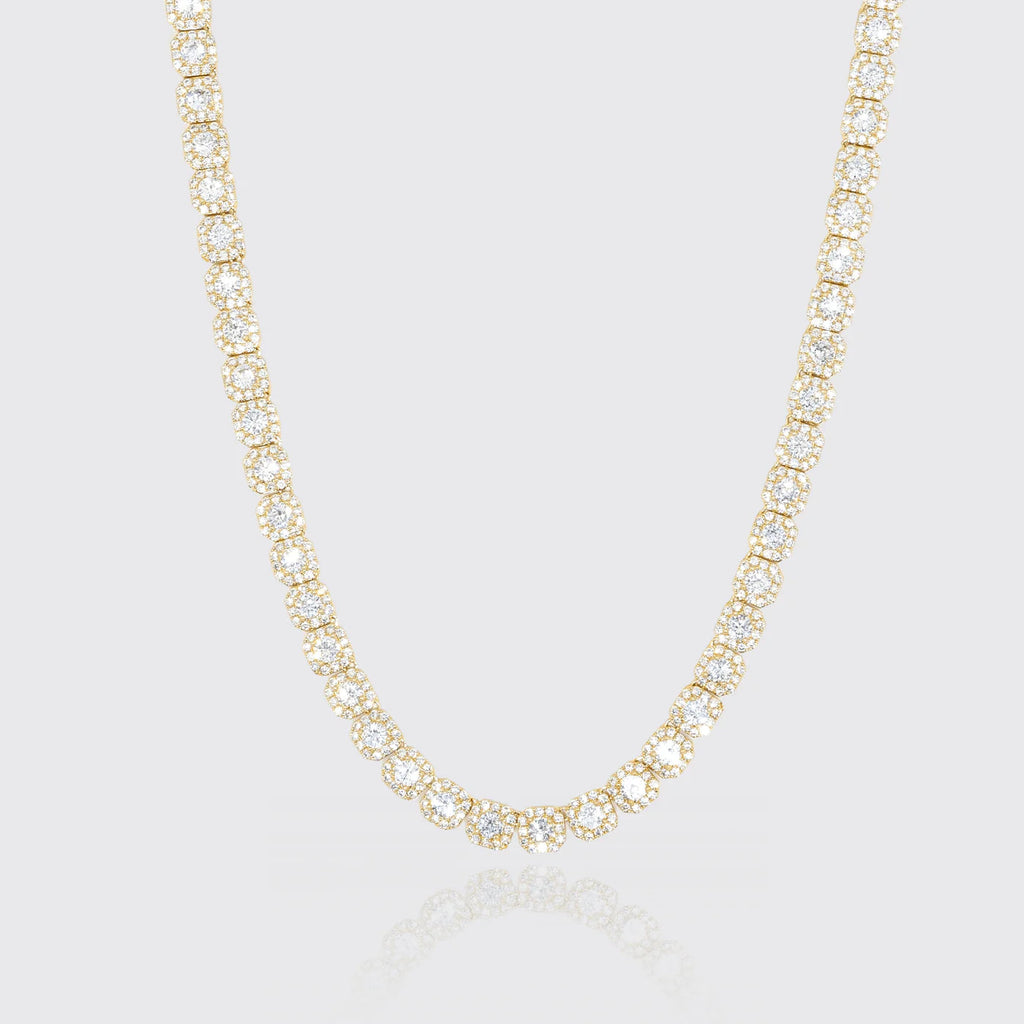 Clustered Tennis Chain (Gold) image 2
