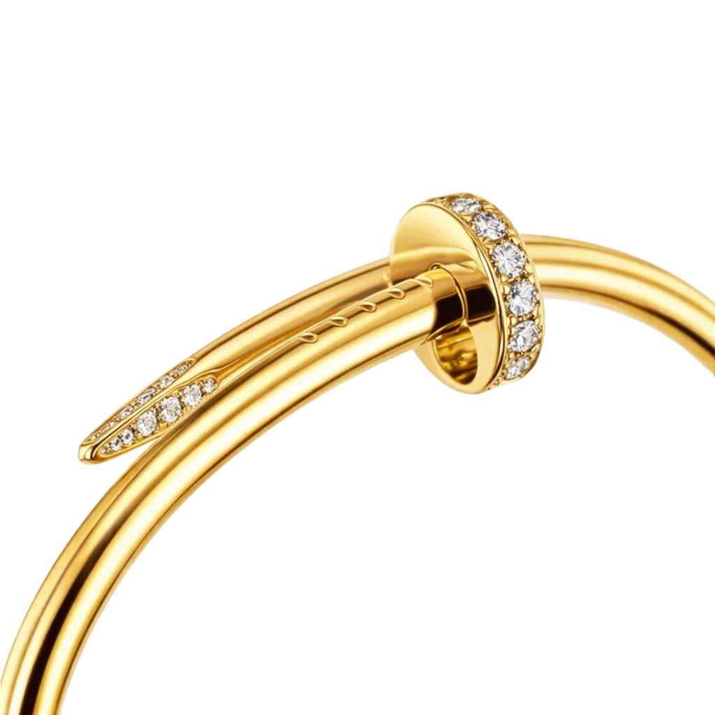 Iced Nail Bracelet (Gold) image 1