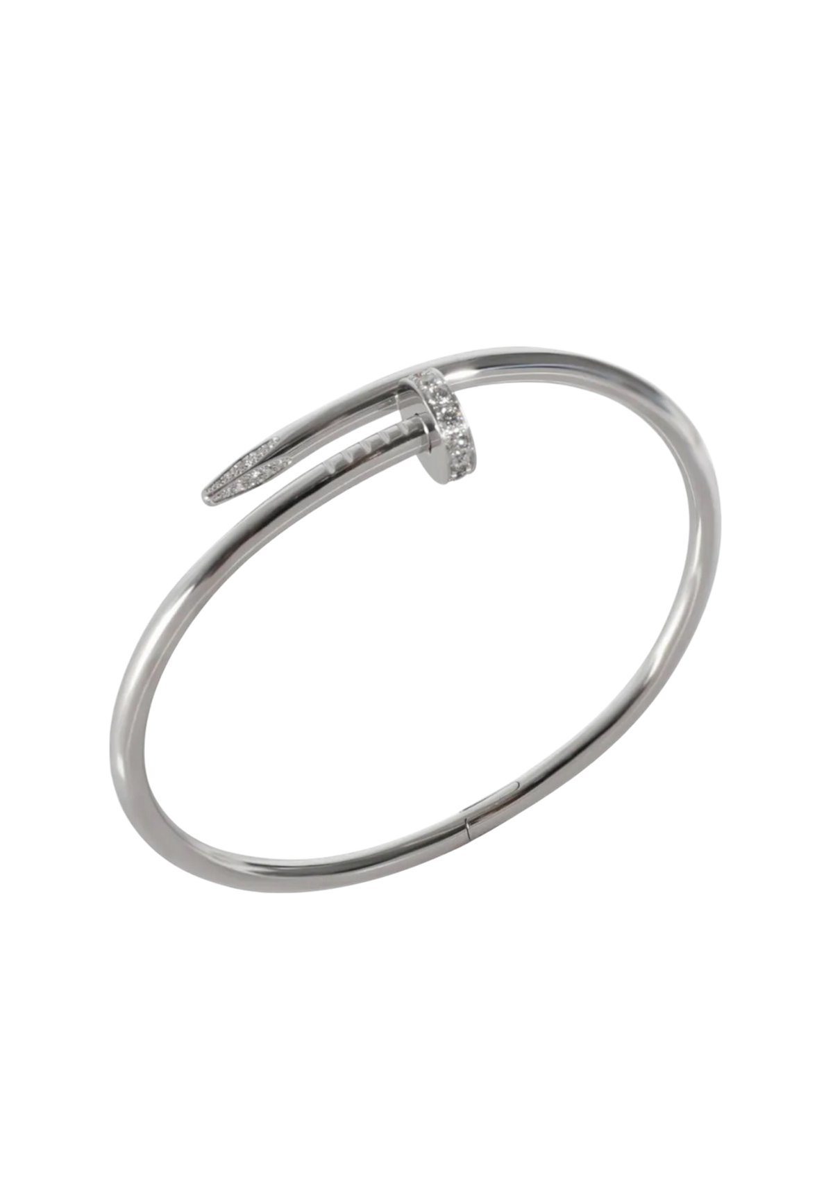 Iced Nail Bracelet (White Gold) image 0