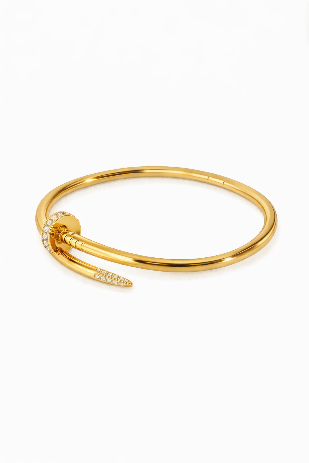 Iced Nail Bracelet (Gold) image 3