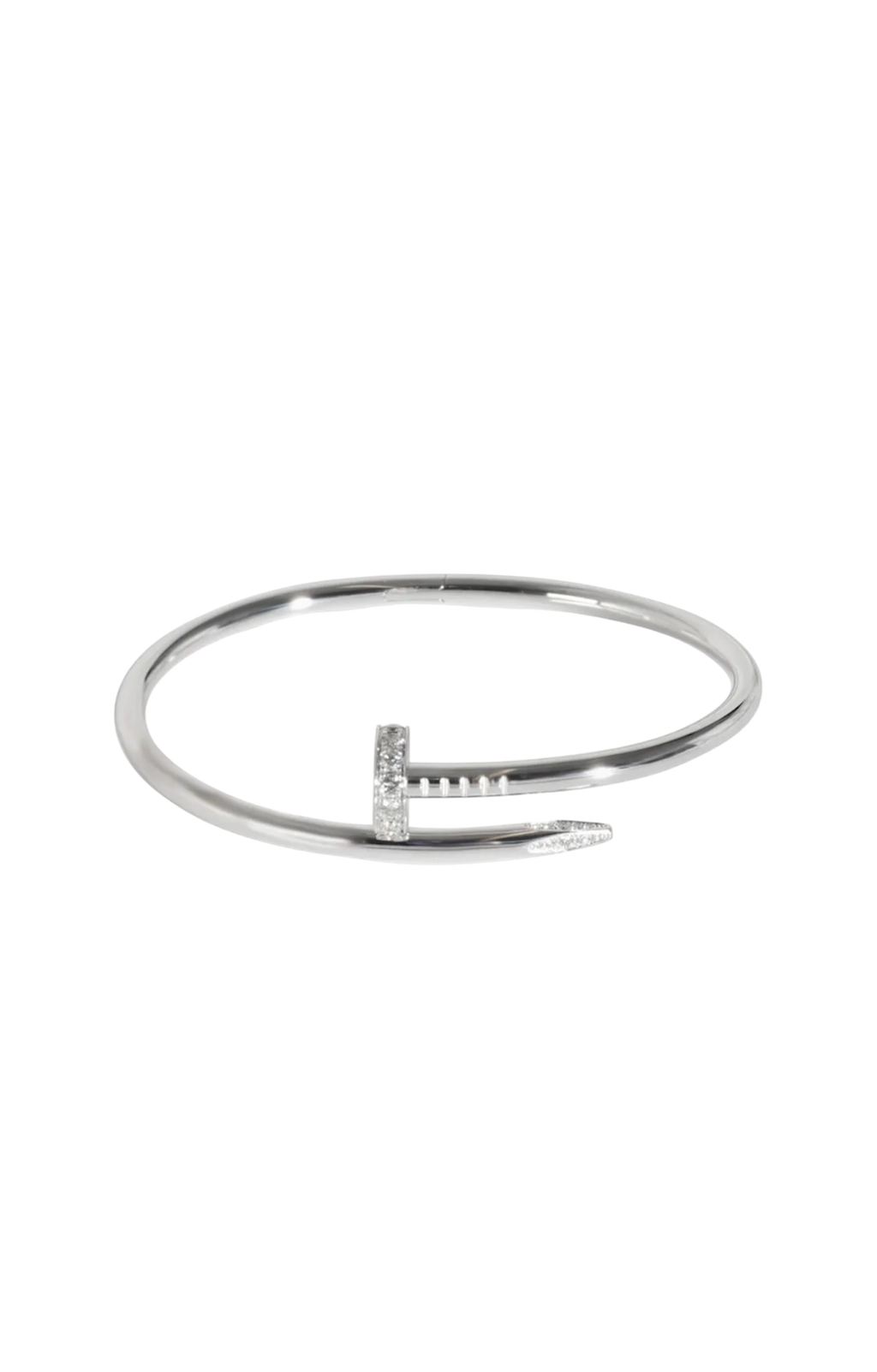 Iced Nail Bracelet (White Gold) image 2