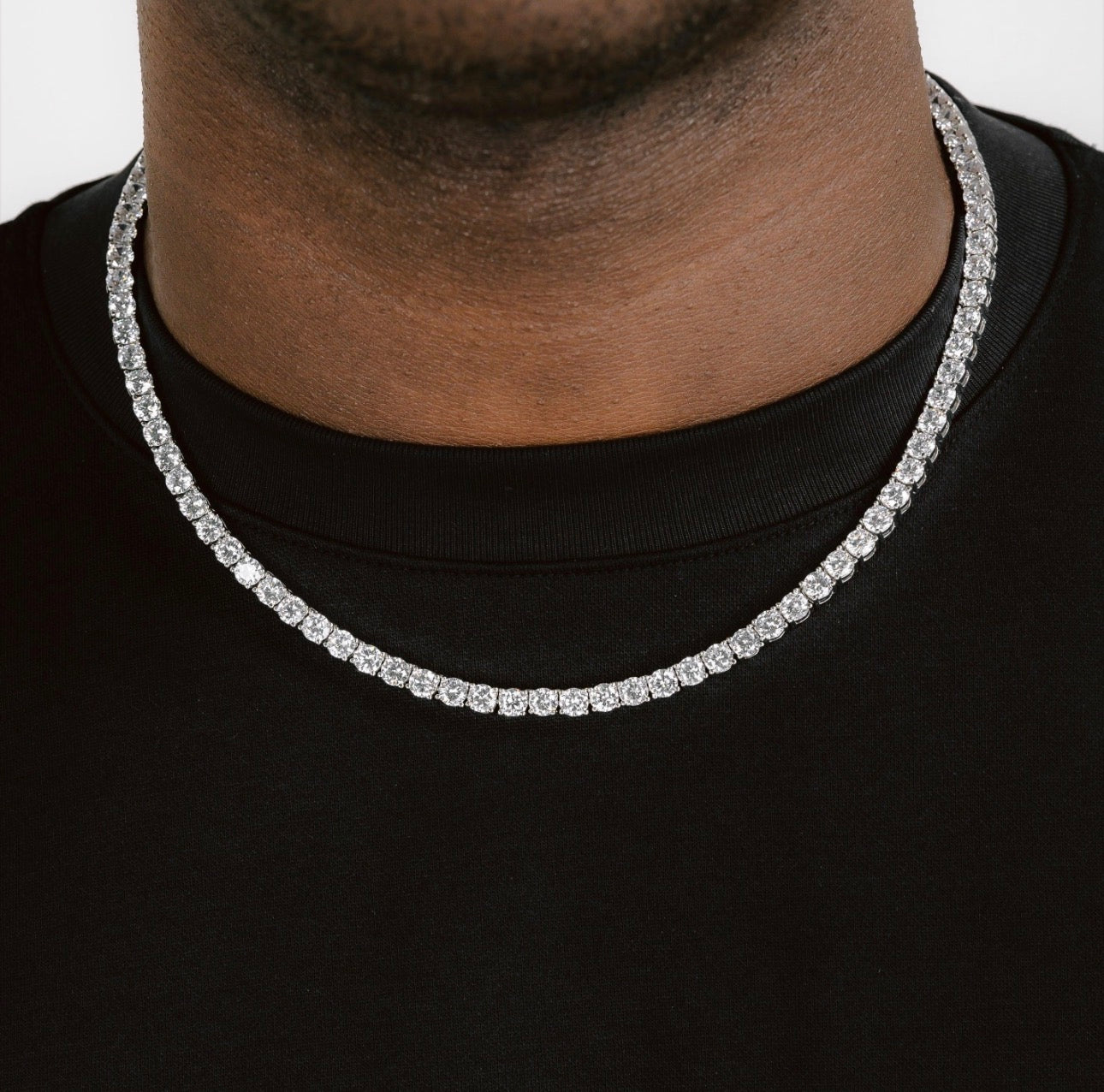 WHITE GOLD Tennis Chain