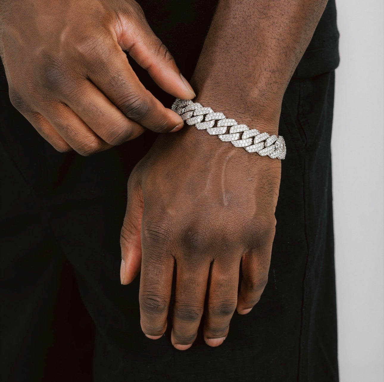 Iced Out Cuban Link Chain & Bracelet Bundle