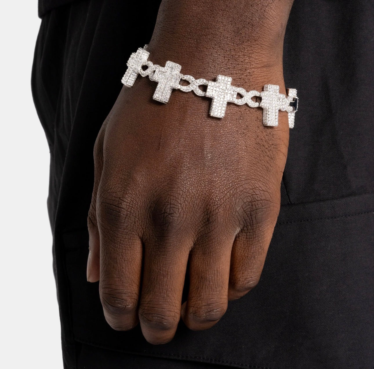 Cross Infinity Link (White Gold)