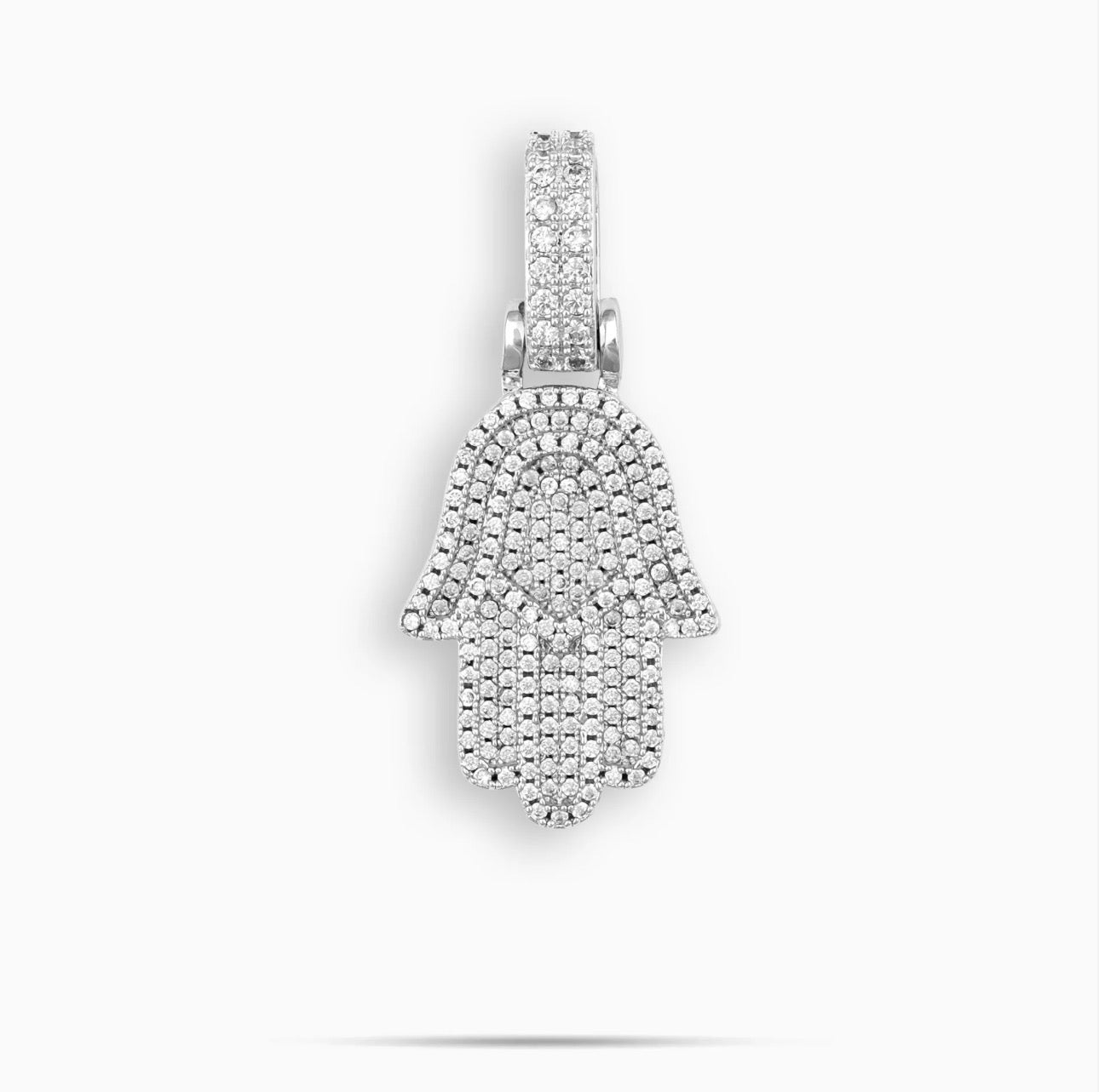 Hamza Pendant (White Gold)