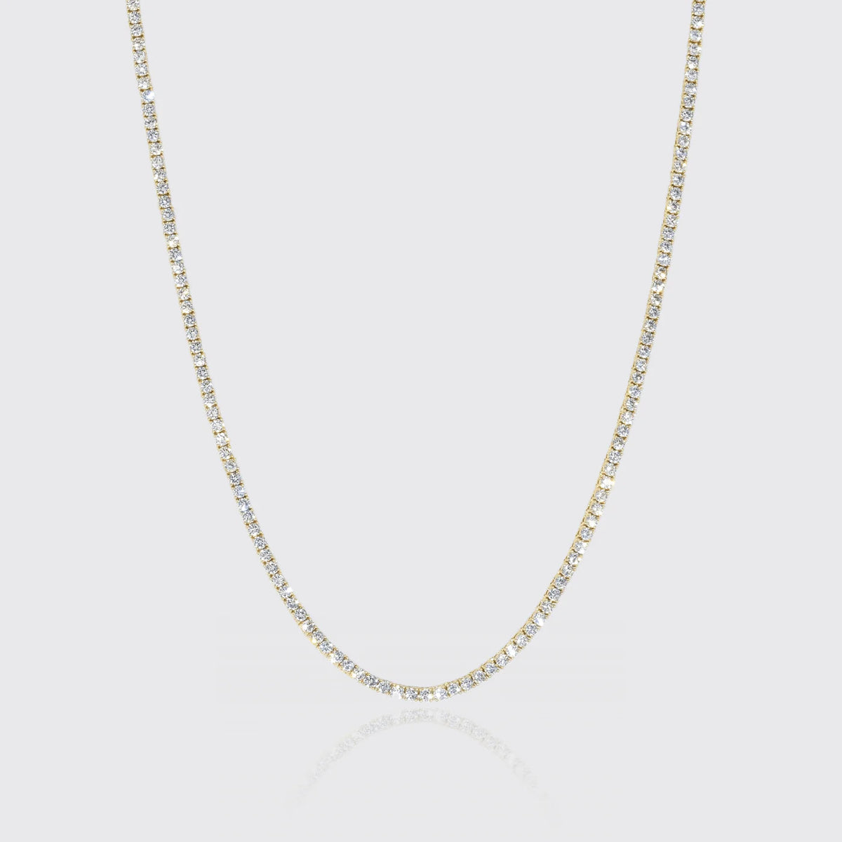 Kingdom Tennis Chain (Gold) [br] 18k Plated Gold & CZ Stones image 5