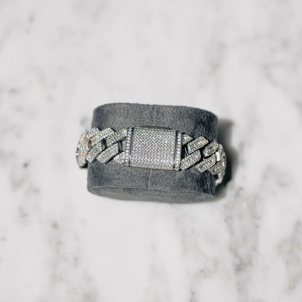 Baguette Kingdom Cuban Link (White Gold) image 1