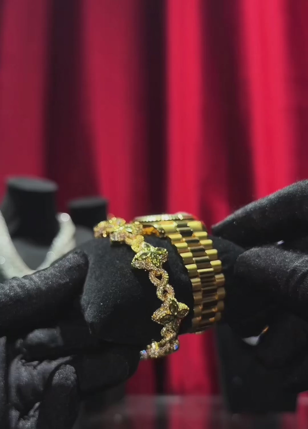 Iced Out Four Clover Bracelet