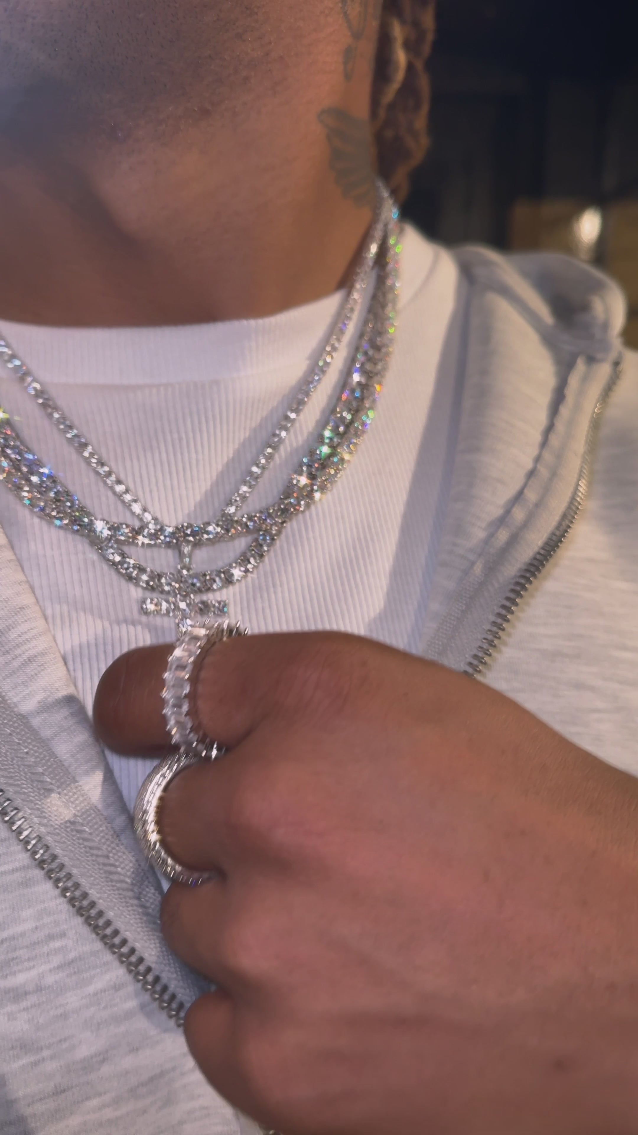 Kingdom Tennis Chain (White Gold)