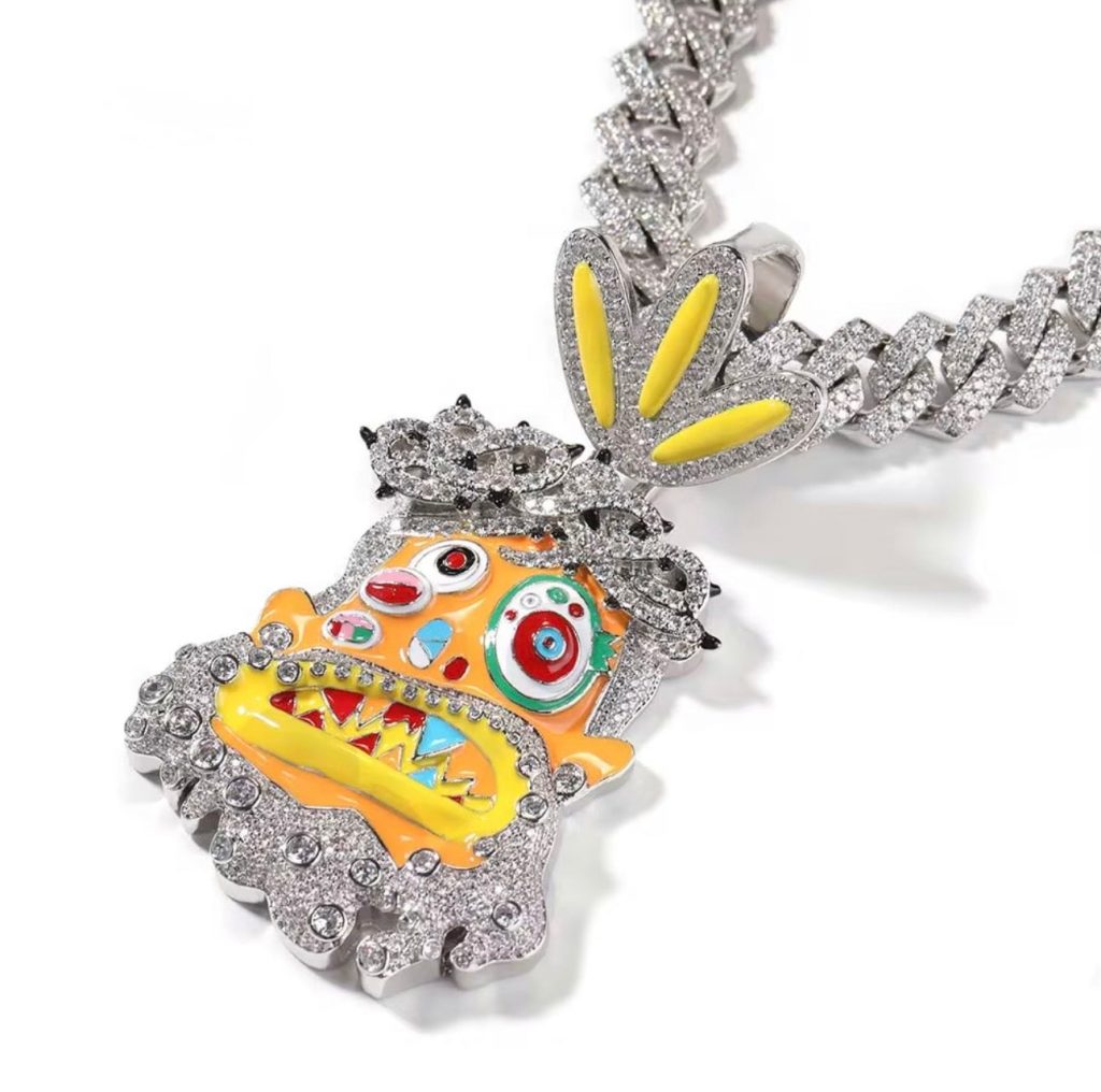 crazy man pendant