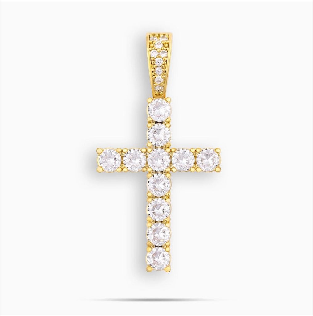 gold cross pendant