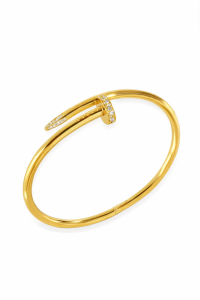 iced nail bracelet (gold)