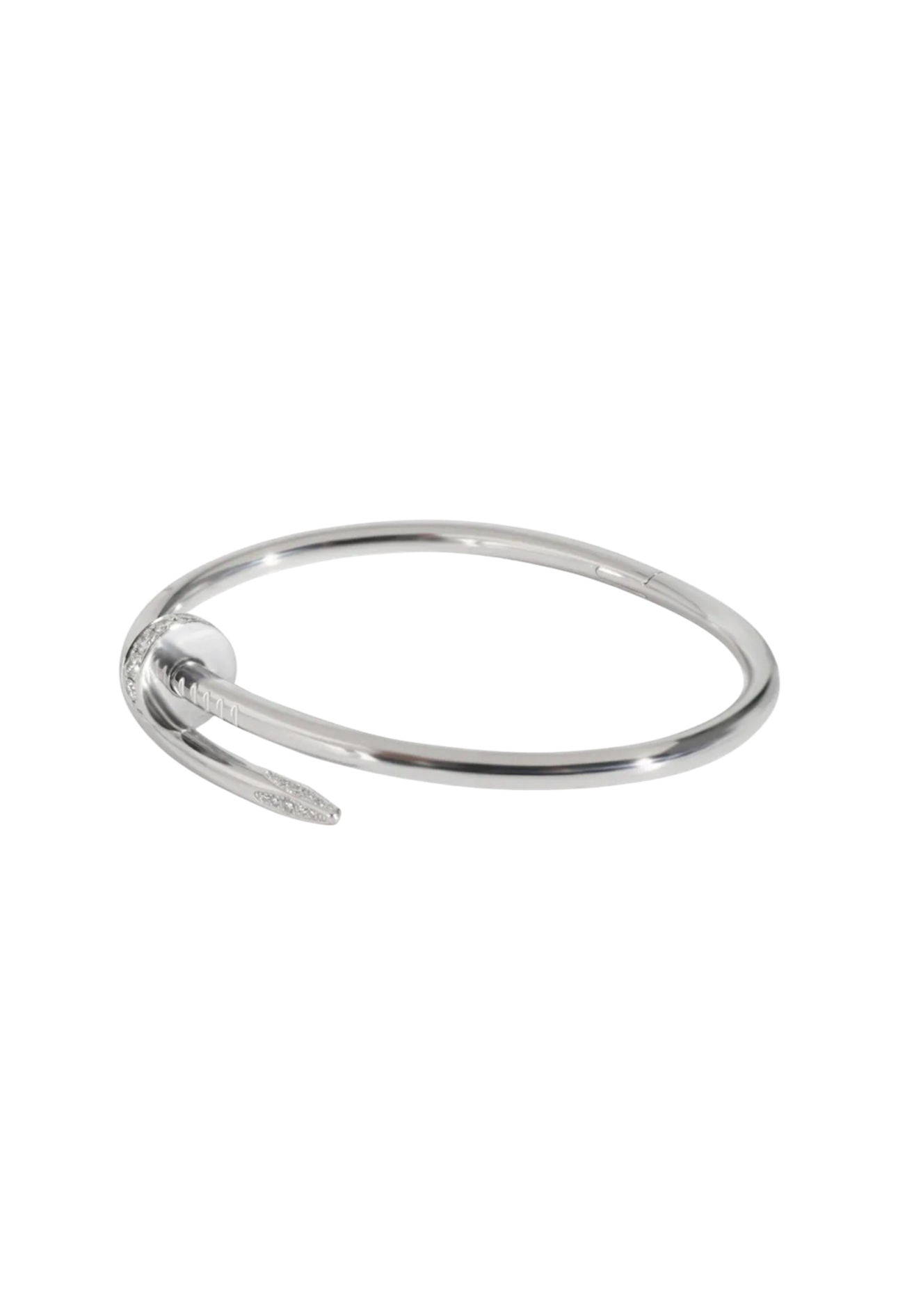 iced nail bracelet (white gold) iced nail bracelet (white gold)
