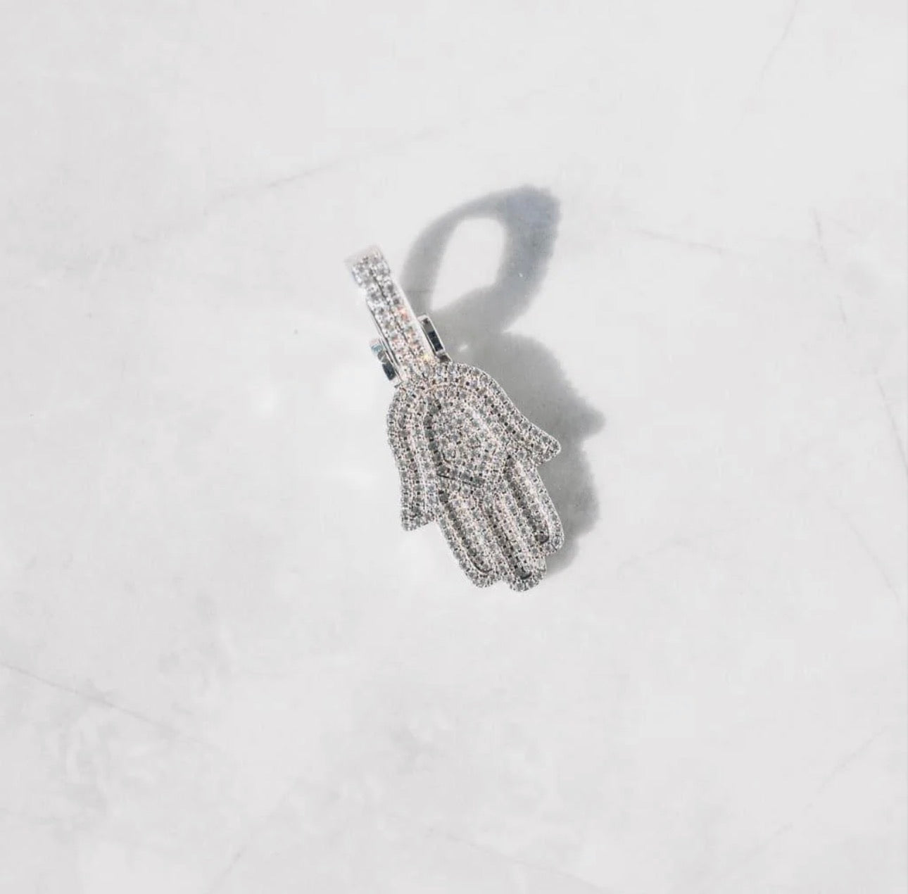hamza pendant (white gold) hamza pendant (white gold)