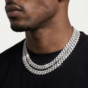 kingdom cuban link (white gold)