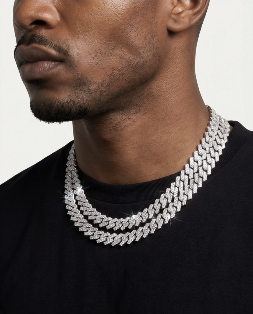 kingdom cuban link (white gold)