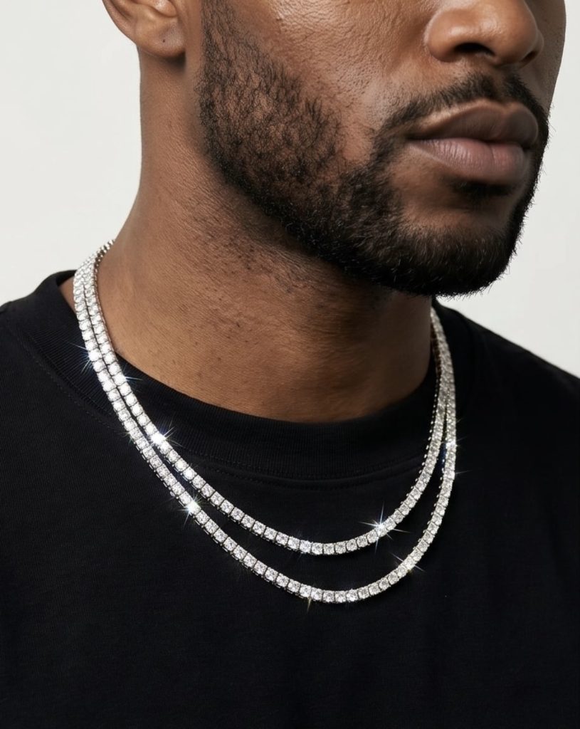 kingdom tennis chain (white gold)