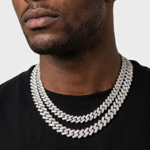 kingdom cuban link (white gold)