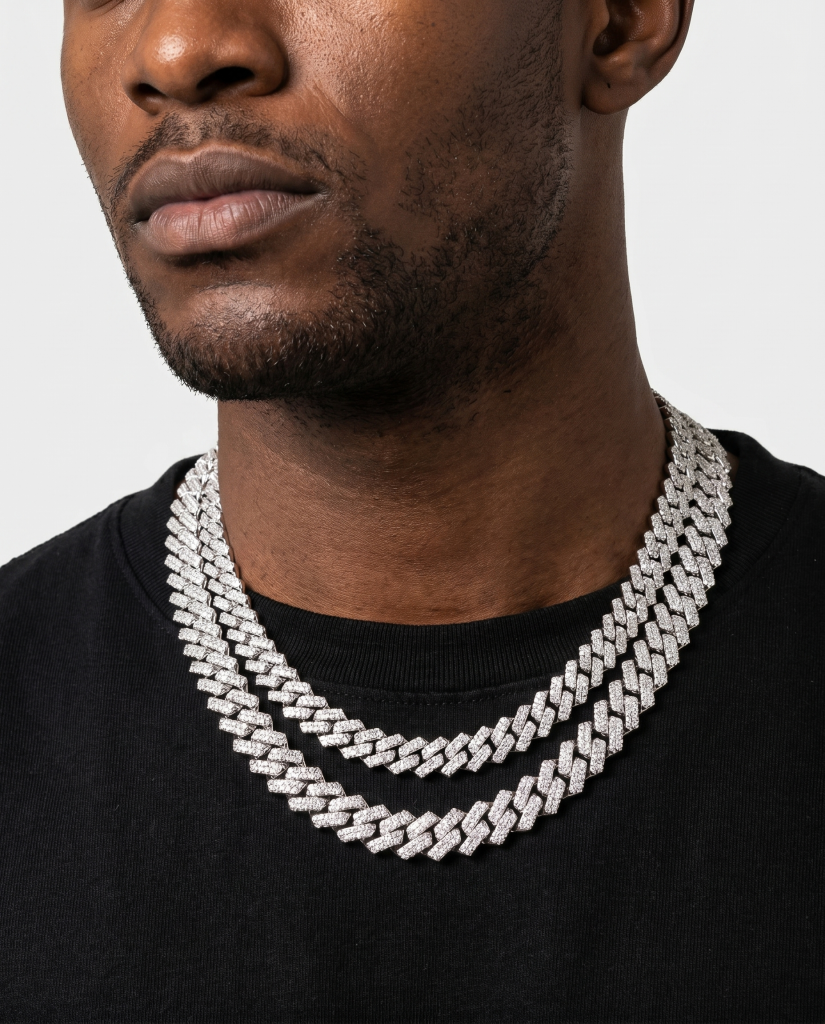 CHAINS kingdom cuban link (white gold)